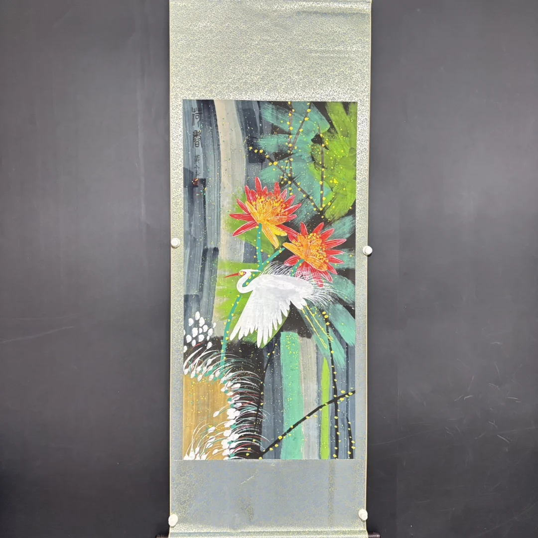 

Чистая ручная роспись Чжунтан от Ван Юнга с цветами и птицами