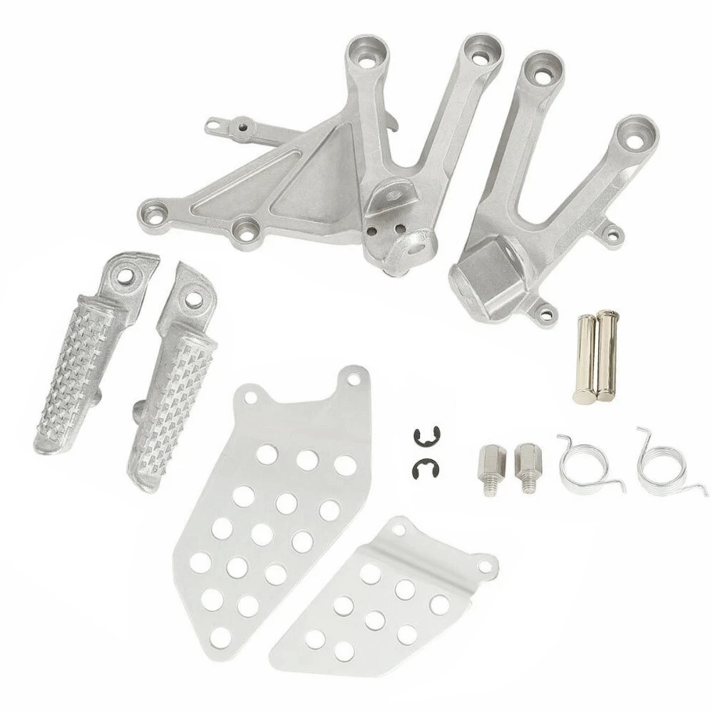B09A Front Footpegs Foot Pegs Footrest Pedals Bracket for Honda CBR1000RR CBR 1000RR 1000 RR 04 05 06 07 2004 2005 2006 2007