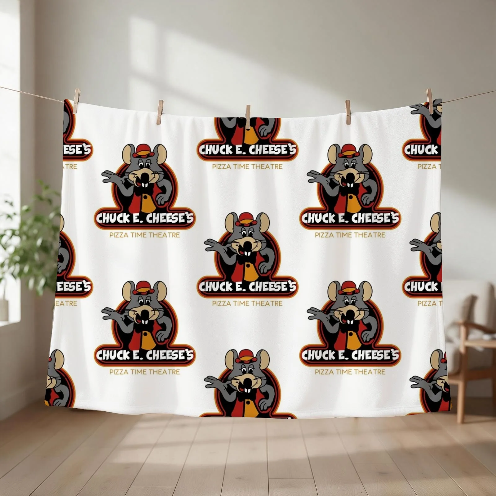 Chuck E. Cheese_s Throw Blanket Bed Fashionable Hairy Comforter Sofas Blankets