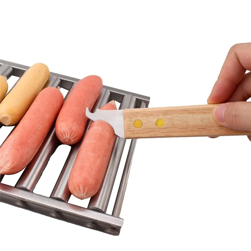 ABEZ Hotdog Grill Hot Dog Roller With Handle, Easy To Clean, Durable, Convenient Handling For Outdoor, Indoor Easy Install