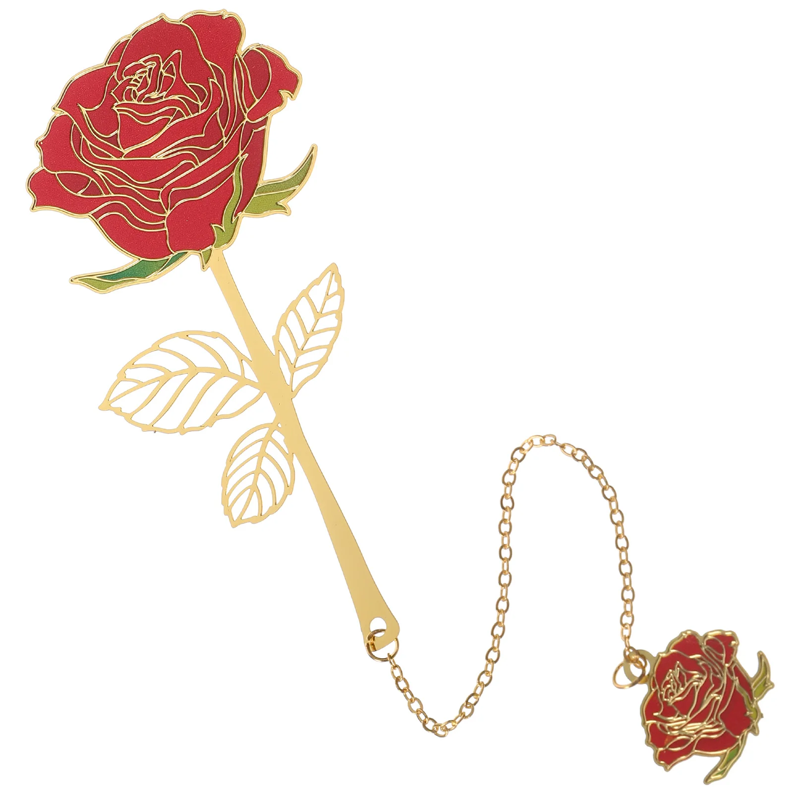 Chinese Style Bookmark Reading Cute Bookmarks Decorative Rose Unique Pendant Markers