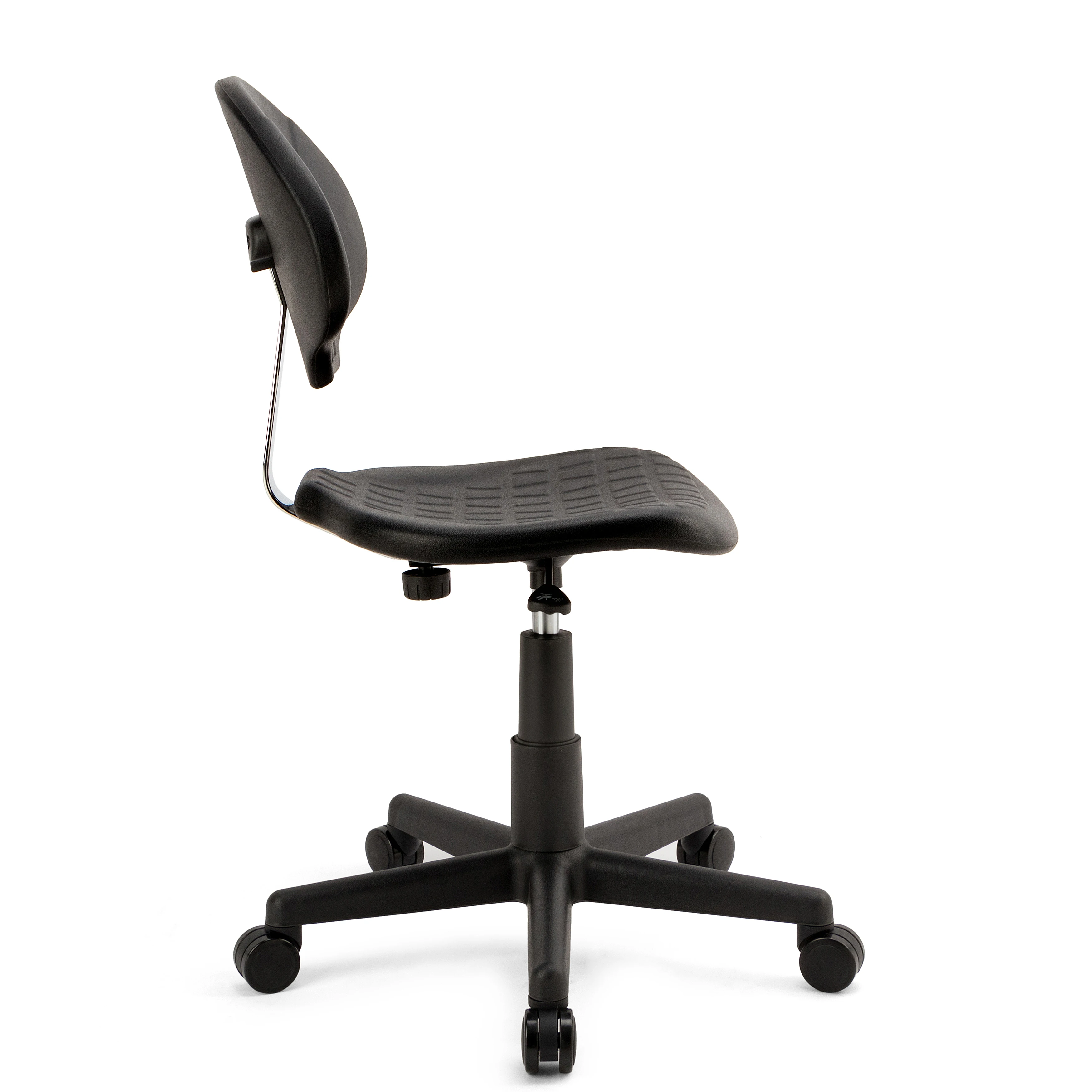 Industrial Design Style Height Adjustable Swivel Chair with Wheels Laboratory School Gym Workshop Home Use Made PU Steel
