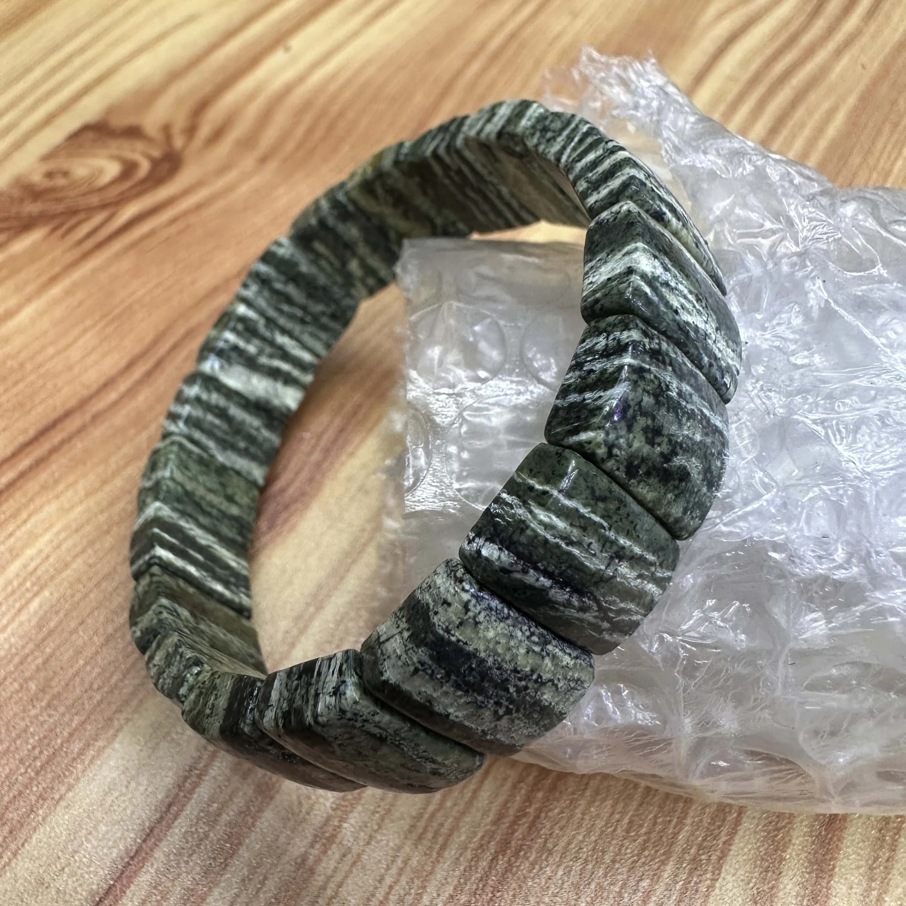 

Natural Green Zebra Jasper Stone Jewels Bracelet Bead Jewelry Energy Magnetic Fashion Crystal Reiki Accessory for Women Men