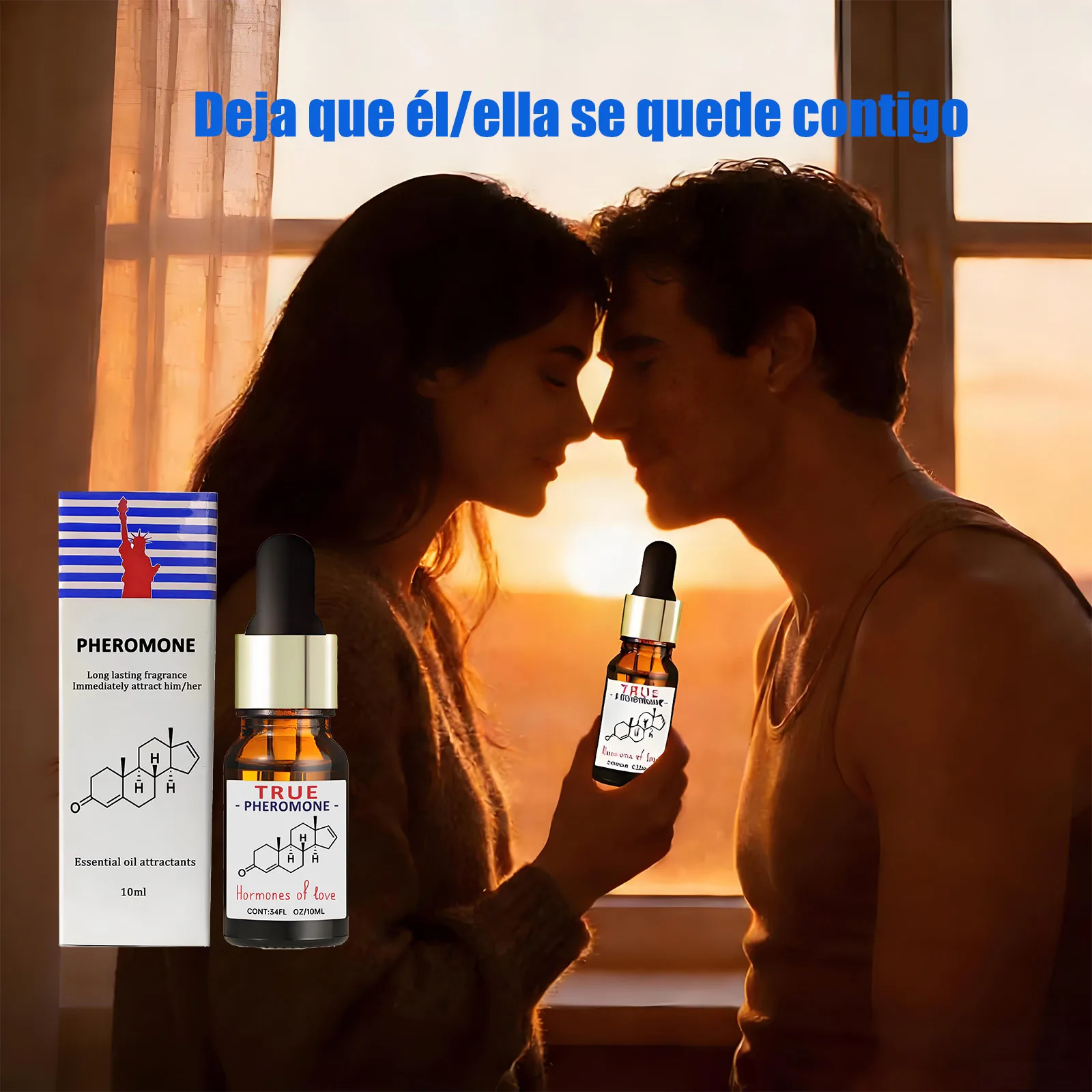 Los feromonas atraen el sexo opuesto, aceite esencial duradero adecuado para eventos sociales de negocios y noches de citas.