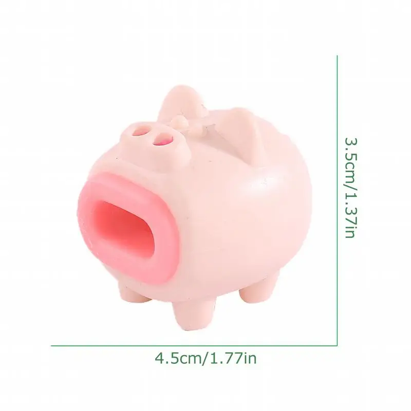 Stretchy Piggy Stress Toy Cute Squeeze Toy Squeeze Dough Ball Sensory Stress Toy Pig Toys Squeeze Toys High-Elastic For Adults