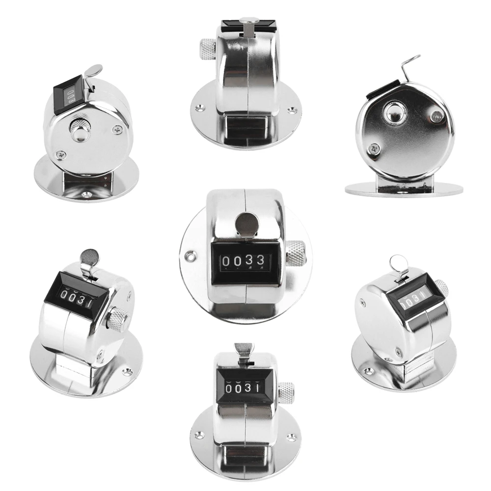 Mini-Digital-Handzählzähler, mechanisch, manuelles Zählen, Golf-Clicker, Trainingszähler, 4-stellige Zahlen, tragbarer Tally-Zähler