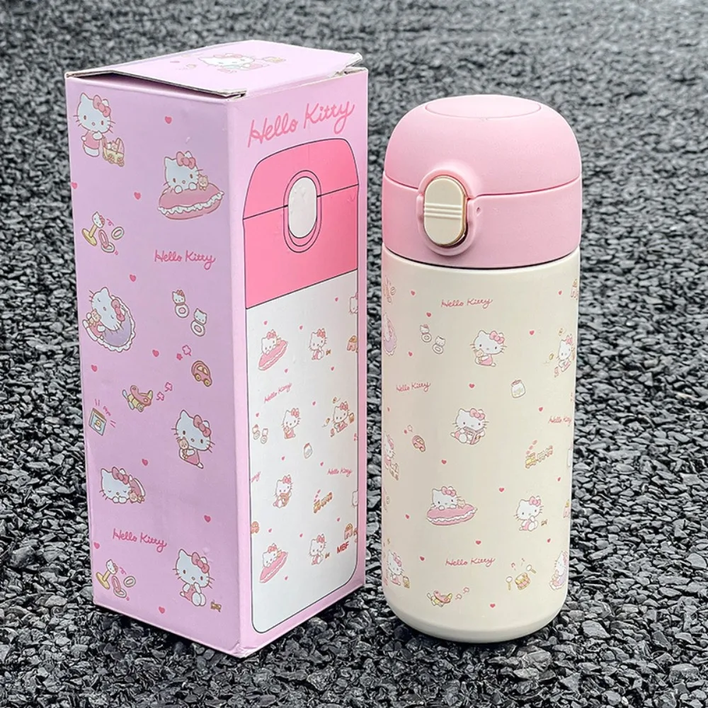 

Anime Hello Kitty Insulated Cup 316 Food Grade Outdoor Sports Portable Direct Drink Cup Student Girl High Beauty Water Cup Gift