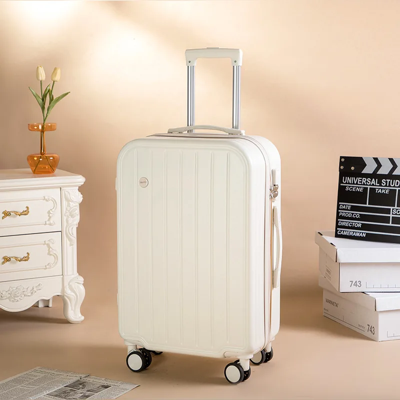 20 inch suitcase women's candy color silent spinner cabin suitcase men's small lightweight trolley suitcase