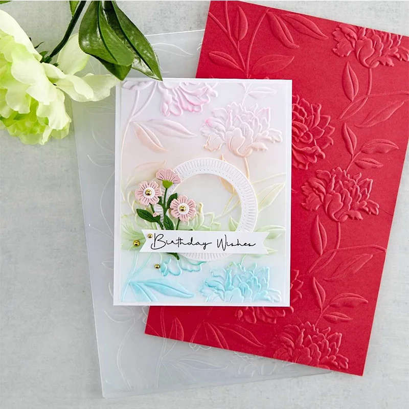 3d Embossed Folders Such As New Heart-shaped Flower Bouquet, Chrysanthemum Field, Blooming, Enhui Leaves, Judie, Stunning Mandal