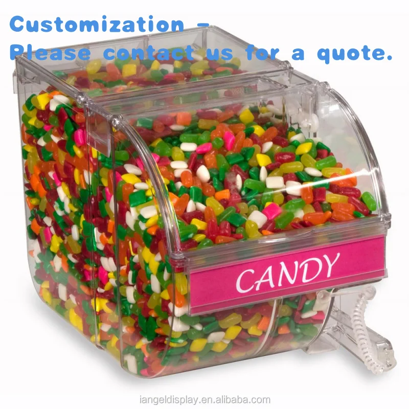 

custom.Iangel Candy Store Large Capacity, Transparent Acrylic Candy Display Shelf