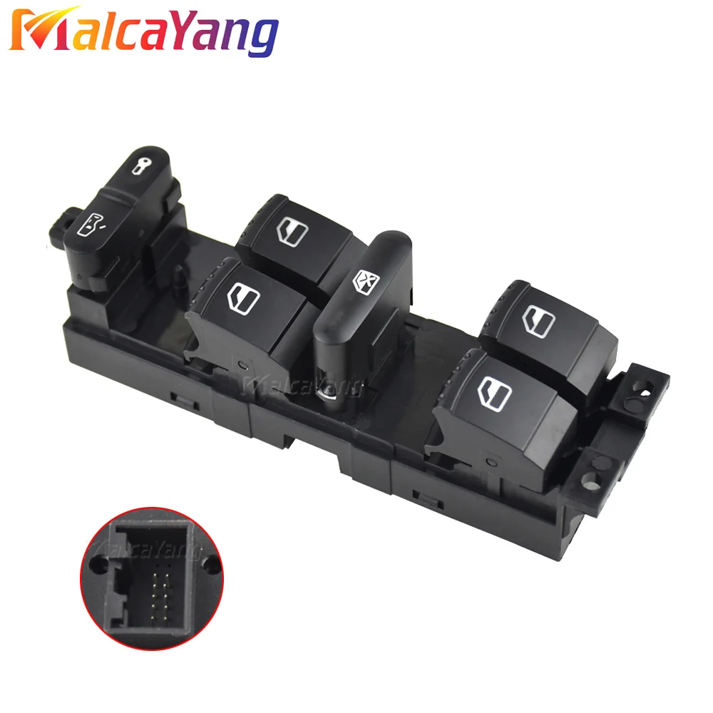 Window Panel Master Control Switch 1J4959857D For Volkswagen Golf 4 Jetta Bora Passat B5 Seat Leon Toledo 2000-2006 1J4959857B