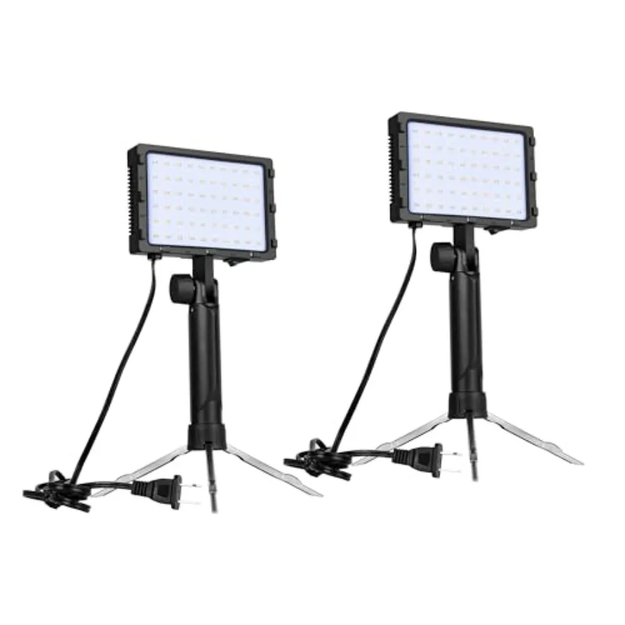 

【New model】60 LED Continuous Portable Photography Lighting Kit for Table Top Photo Camera Video Recording Studio Light Lamp wit