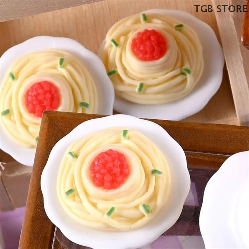 10個/袋入り シミュレーション麺 ドールハウス おもちゃ アクセサリー ミニチュアフード プレイシーン モデル マイクロランドスケープ オーナメント ホームデコレーション