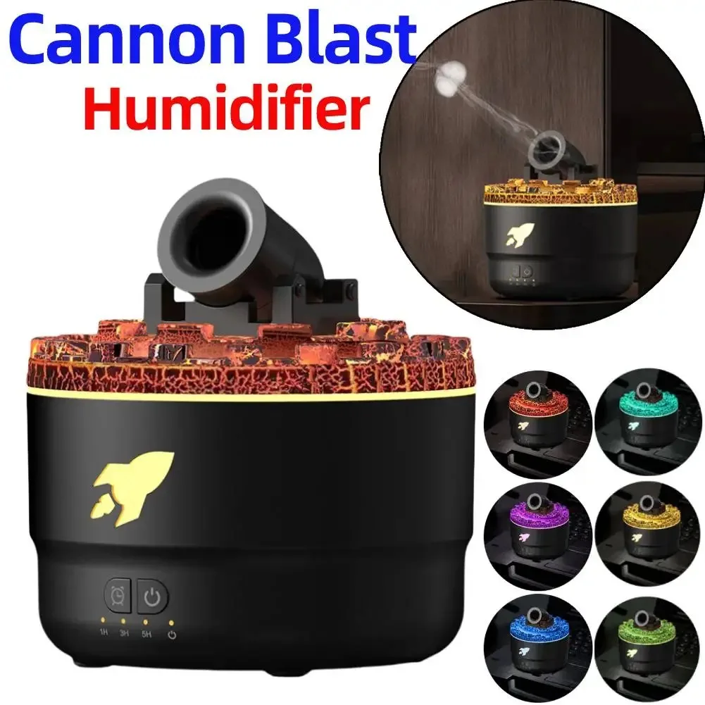 Cannon Blast Turret Aromatherapy Humidifier Essential Oil Diffuser Aroma Diffuser Aromatherapy Diffuser for Home Office Bedroom