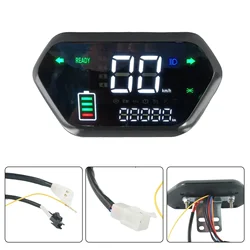 Electric Bike Dashboard LED Display 48V 60V 72V Universal Meter Odometer Speedometer Scooter Scooter For DJI Electric Bike Meter