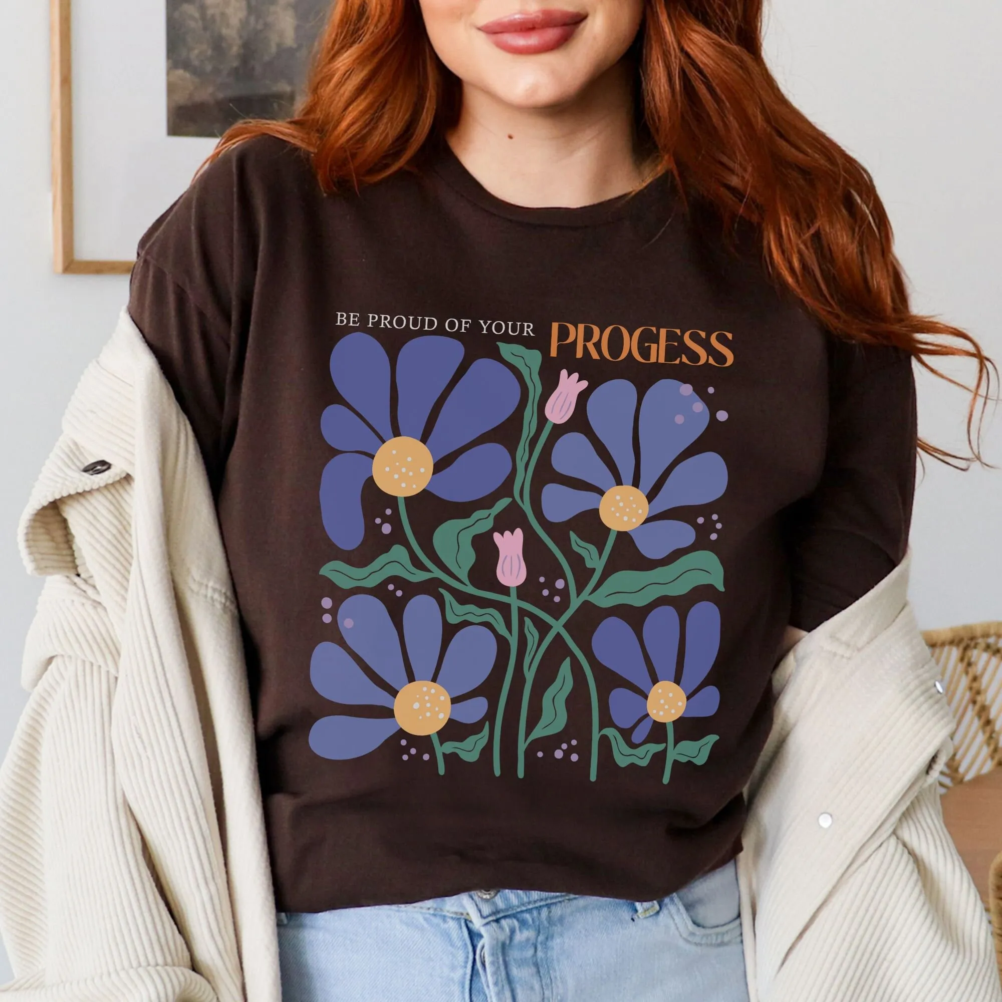 Dried Flowers T Shirt Pressed Boho Wildflowers Cottagecore Vintage Look Botanical Floral Romantic