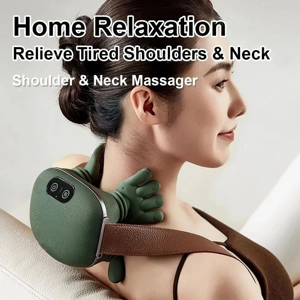 3-Level Modes بيونيك الرقبة الكتف مدلك ساخنة الظهر مدلك الكهربائية العجن العضلات وسادة تدليك الرقبة الخصر الساق الجسم #2