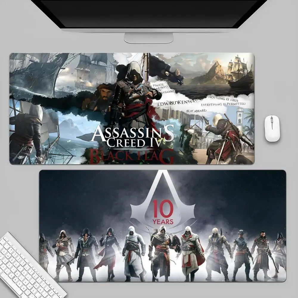 

A-Assassin C-Creed Game Custom Skin PC Gaming Mouse Pad Gamer Desk Mats Keyboard Pad Mause Pad Muismat For Teen Girls Bedroom