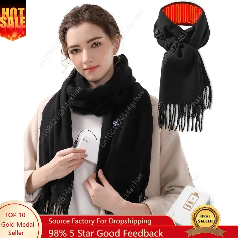 وشاح ساخن للنساء والرجال قابل لإعادة الشحن مع بنك طاقة 5000 مللي أمبير في الساعة، وتسخين لمدة 13 ساعة و3 درجات حرارة للهدايا #1