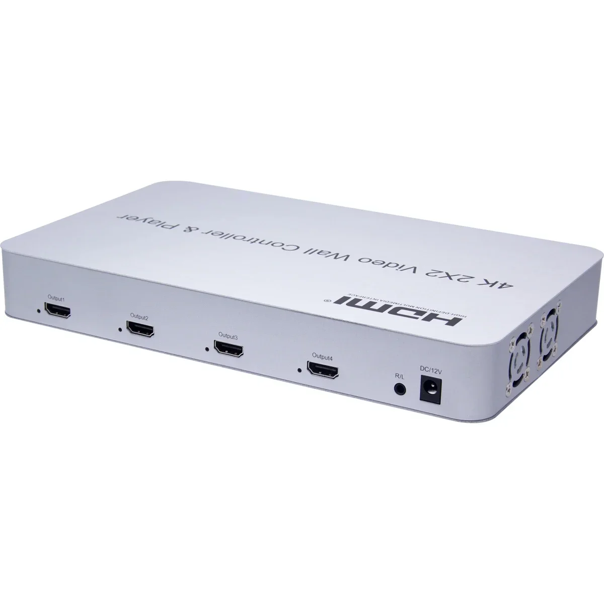 4K 2X2 Video Wall Controller Processor 4 TV Splicer HDMI Large Screen Splicing Box Suport USB U Disk Player KVM Mouse Keyboard