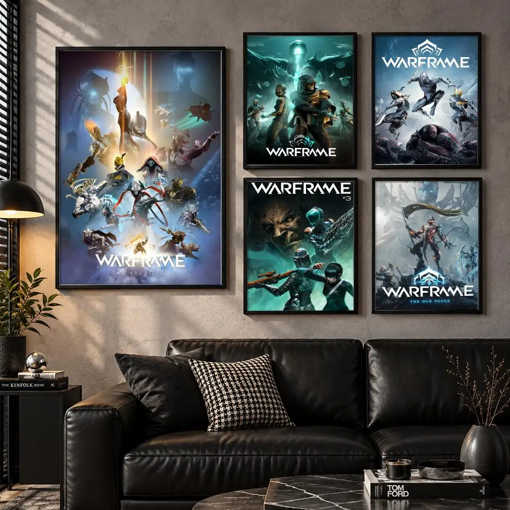 Gaming Digital Character Gameplay Adventure Interactive Warframe Poster Aesthetic Unframed Wall Prints for Bedroom & Living Room