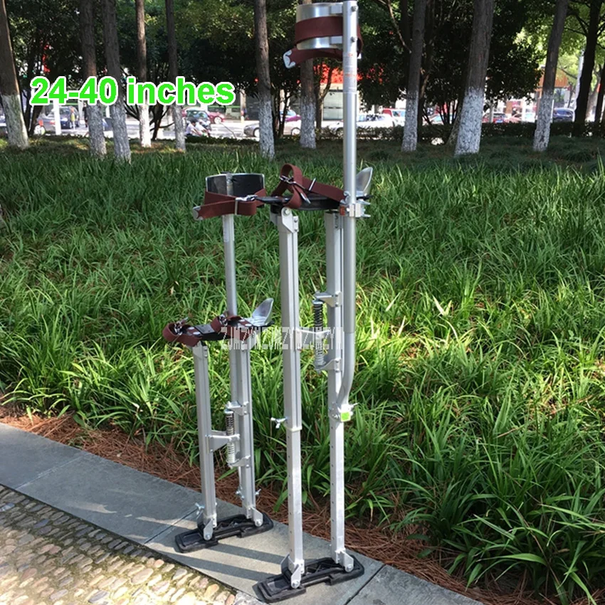 New 24-40 Inch Adjustable Aluminum Plasterers Drywall Stilts Construction & Stage Walking Stilt Prop