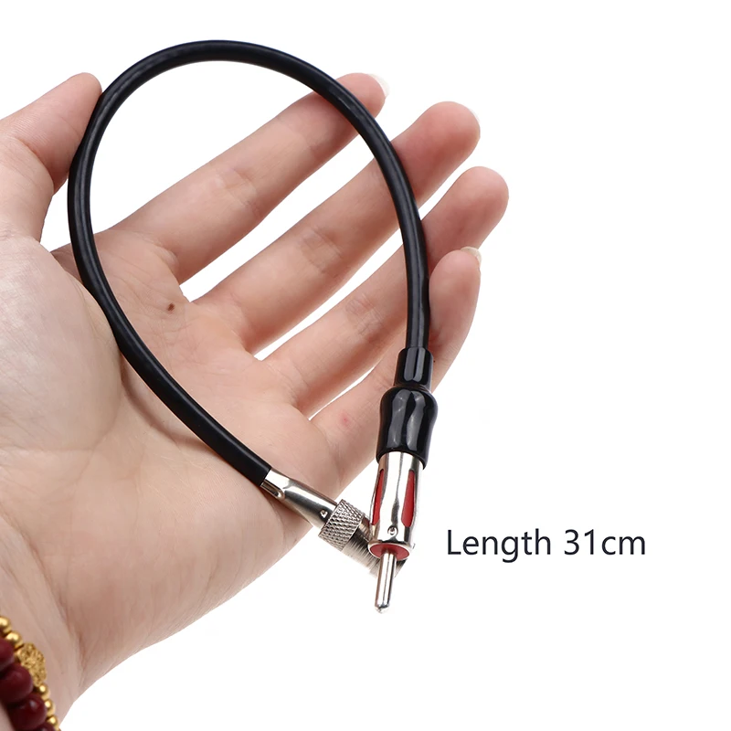 【CR】ISO To DIN Cable For FM AM Antenna Audio Converter Car Stereo Head For DAB Car Radio Exterior Part Car Radio Antenna Adapter
