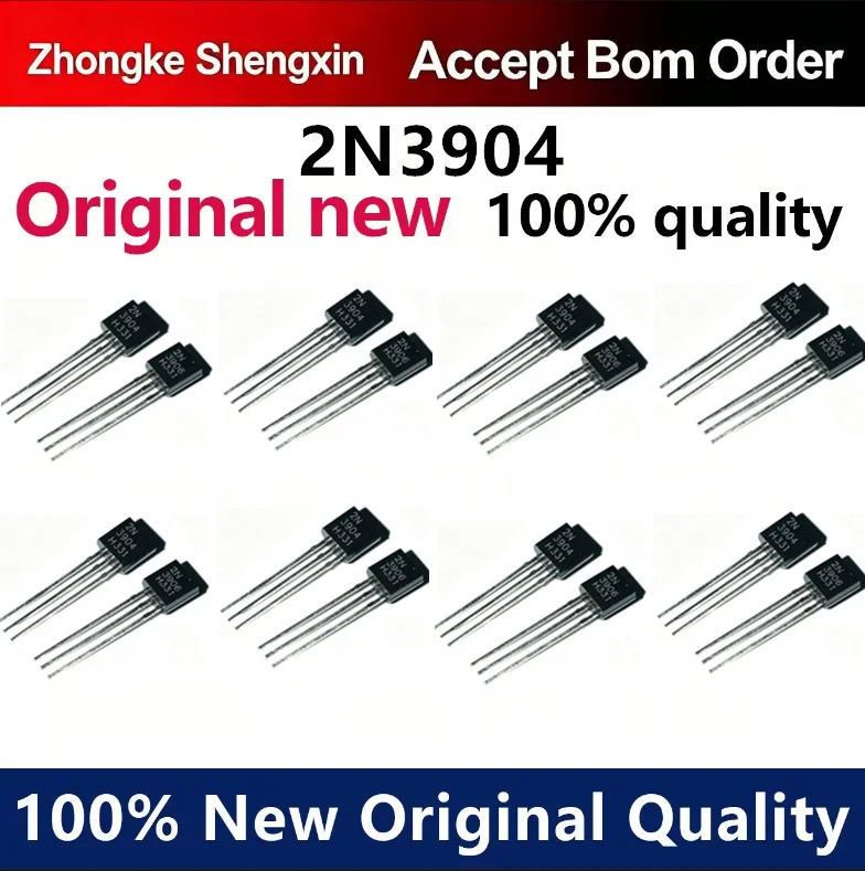 （5pcs-100pcs）New 2N3904 TO-92 power transistor NPN/3904
