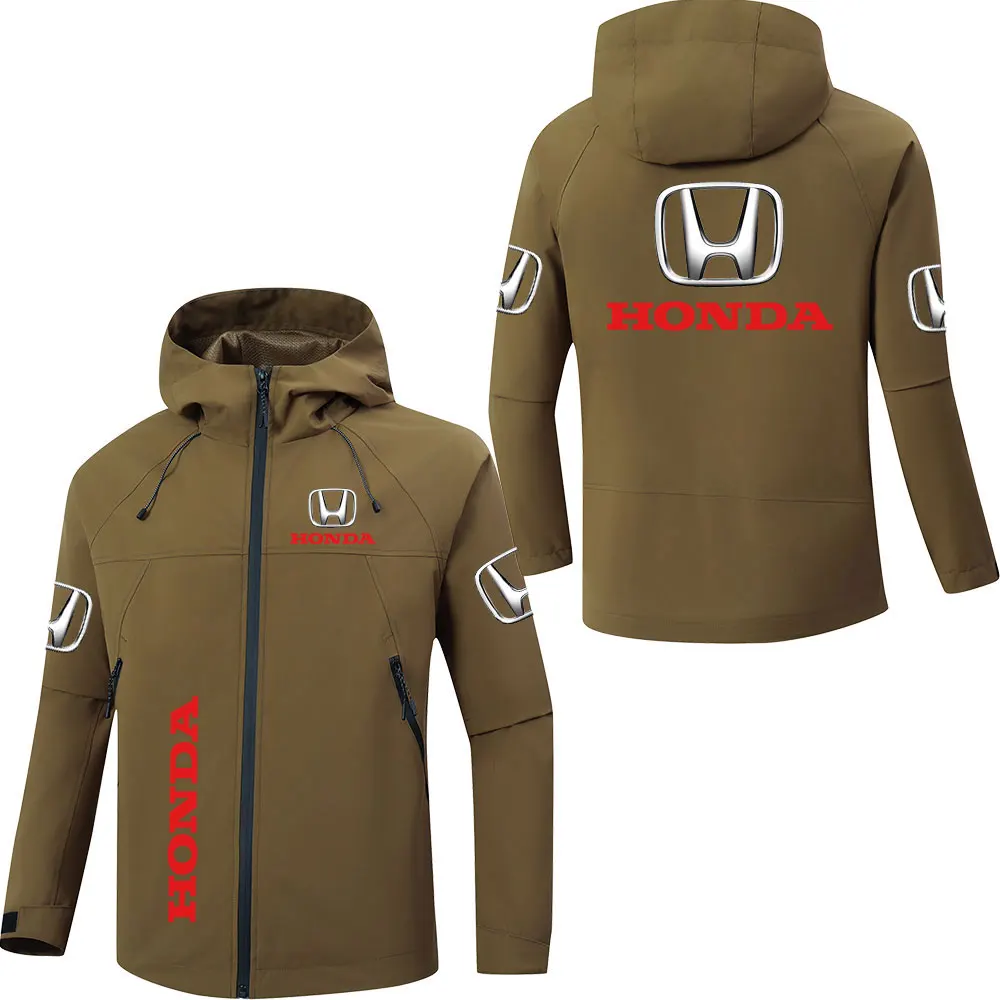 Осенне-зимняя одежда для гонок Honda с принтом для мужчин и женщин, спортивные куртки на открытом воздухе, водонепроницаемая пуховая ветрозащитная одежда для альпинизма