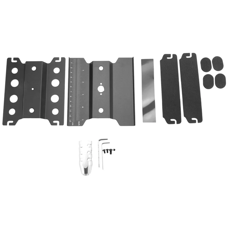 4X Metall RC Car Workstation Arbeitsständer Reparatur 360-Grad-Drehung für Modelle im Maßstab 1/8 1/10 1/12 1/16, Schwarz