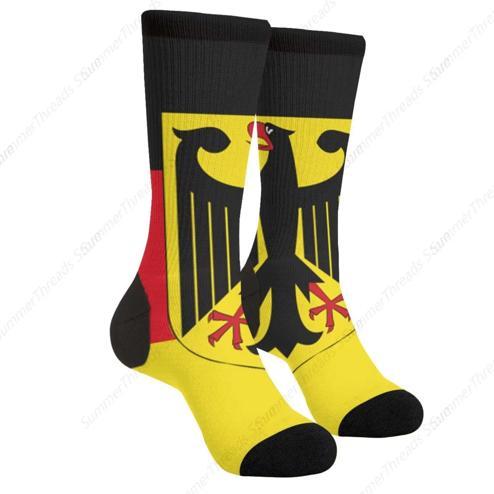 Germany German Flag National Emblem Funny Cool Sock Novelty Casual Crew Socks For Man Woman