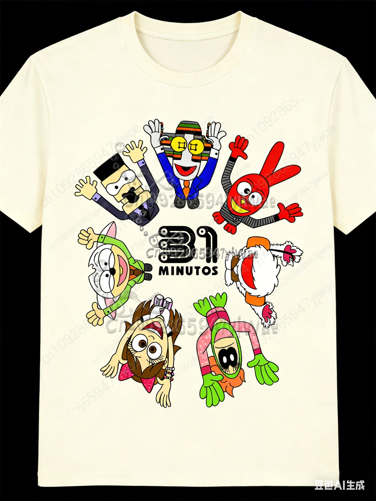 2026 Chilean Popular Program 31 Minutes Graphic Printed Short Sleeved T-Shirt Personalized Tee Y2k Top Summer Women'S T-Shirt
