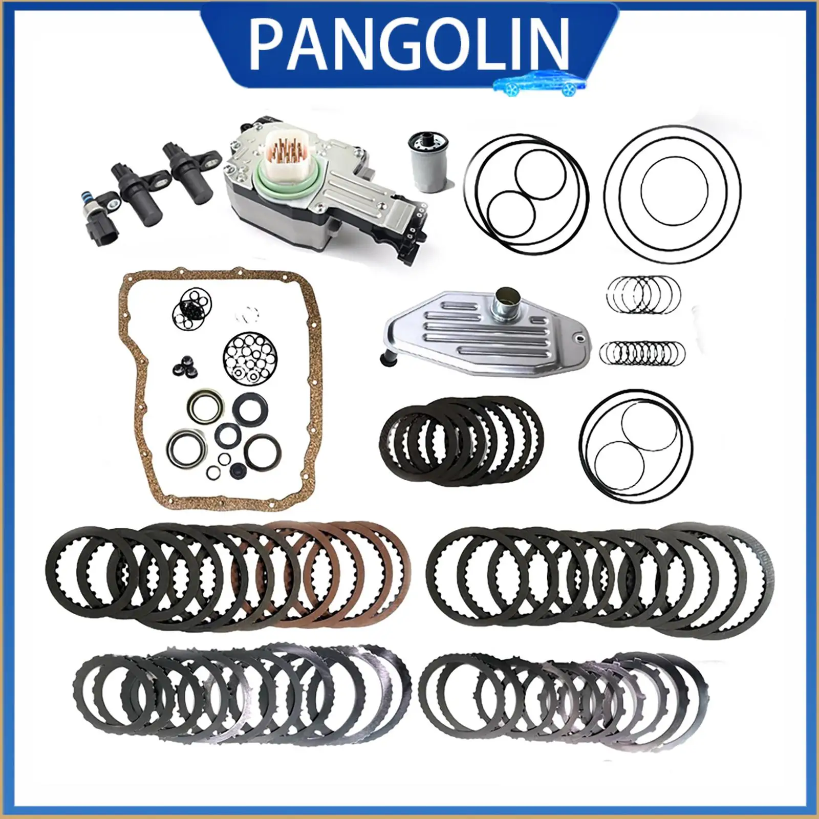 

PANGOLIN For 45RFE 545RFE 65RFE Transmission Master Rebuild Kit With Filter Friction And Steel Plates For 2007-2009 Aspen