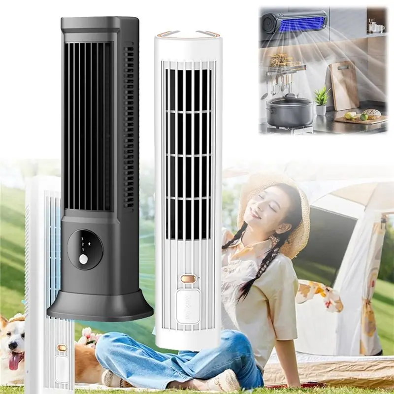 [B25B!】 Cooling Air Conditioner Desk Tower Fan Portable Air Conditioning,Cooling Fan With 3 Speeds Office USB Cooling Fan,2Pack