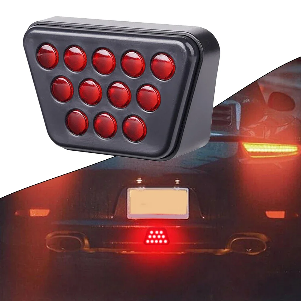 

F1 Style LED Red 3rd Third Rear Tail Brake Stop Strobe Light Fog Lamp For Car Pickup Truck SUV Trailer RV Motorcycle Universal