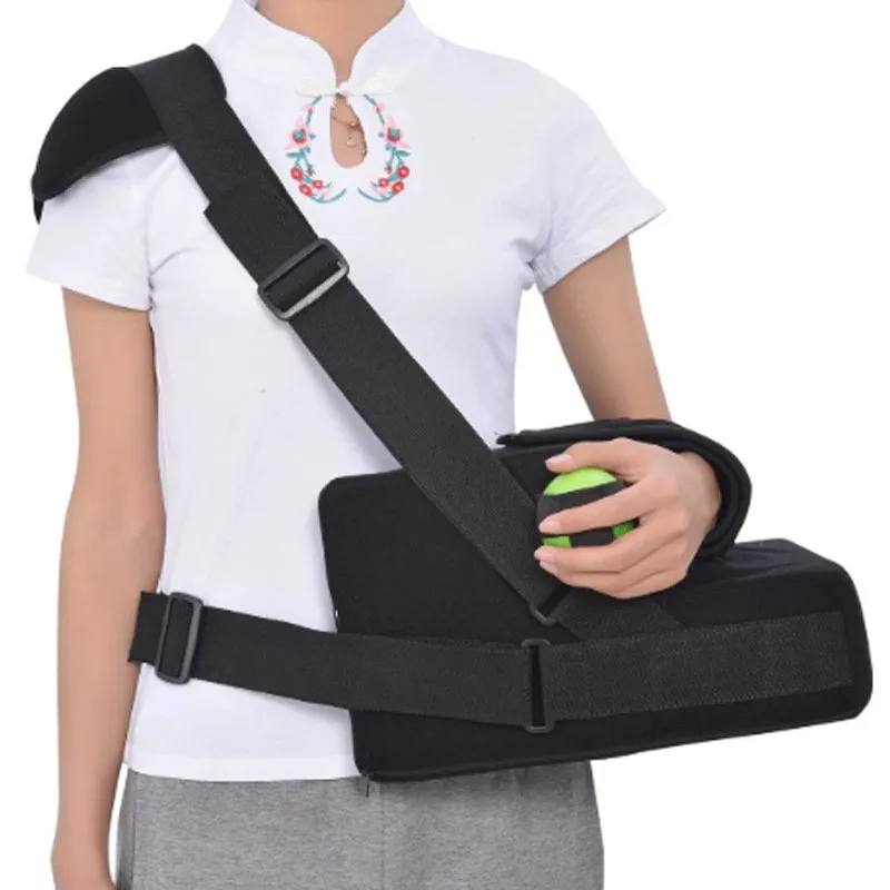 Shoulder to external fixation support arm outreach elbow support with a dislocated shoulder blade fracture