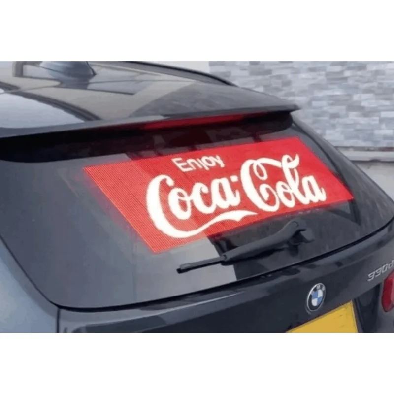 Taxi LED rear window screen Android online car-hailing intelligent advertising screen LED rear window car advertising machine