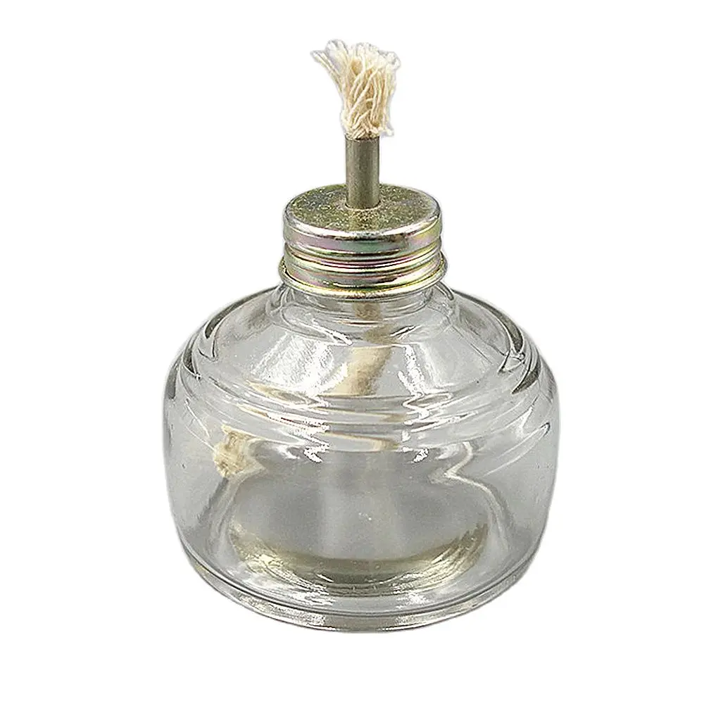 120 ML Dental Glass Alcohol Burner Spirit Lamp with Wick Metal Cap Glassware Dentistry Teaching Use Lab Heating Equipment