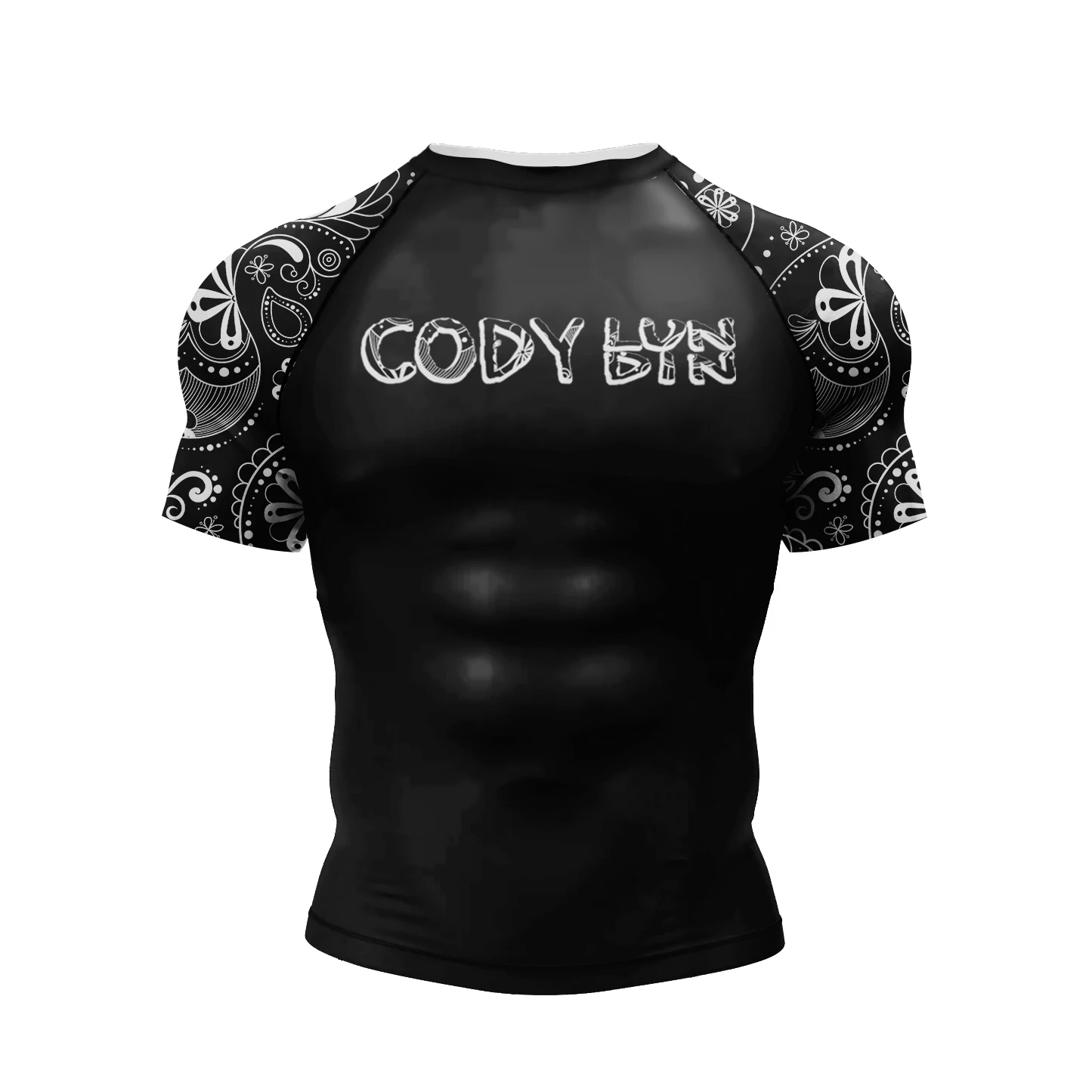 Cody Lundin Bodybuilding Rash Guard Jiu Jitsu MMA T-shirts+Pant Set Men Boxing BJJ Clothes Sublimation Fitness Jogging Sets