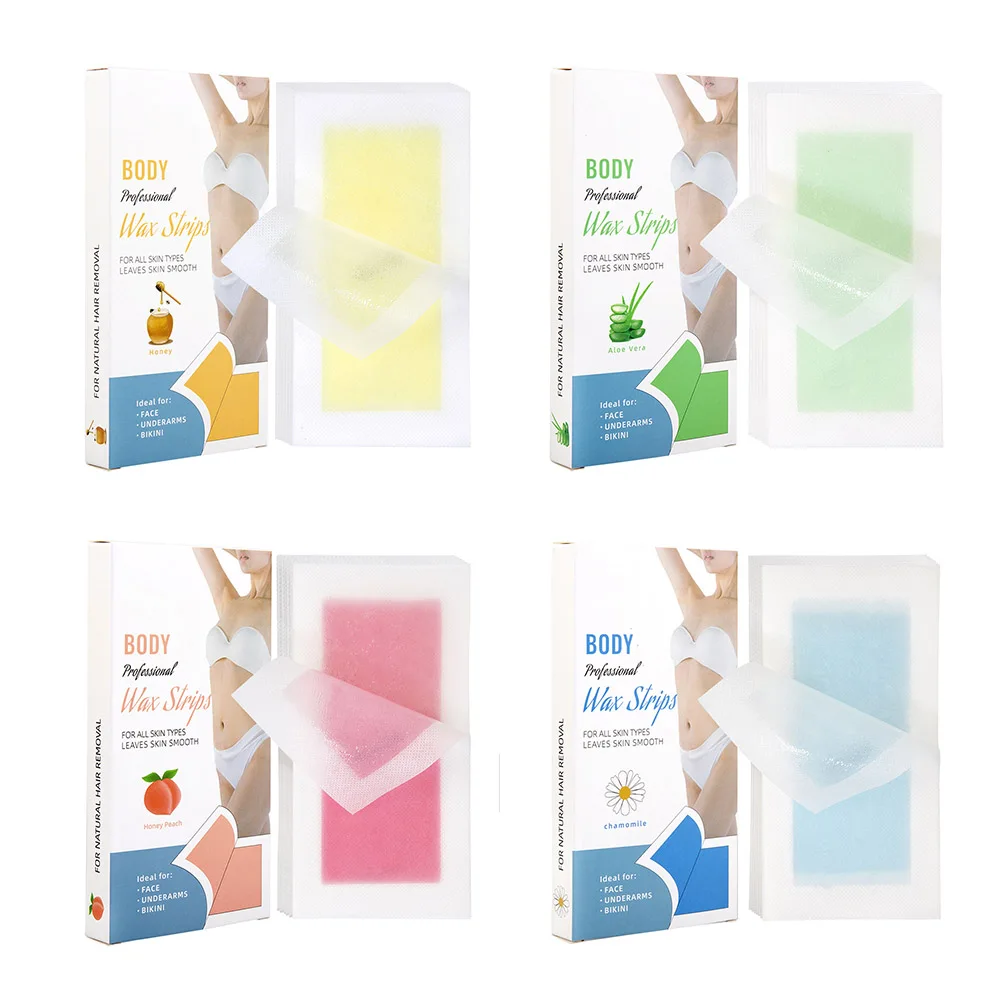 Body Facial Hair Removal Paper Women Hair Remove Waxing Wipe Sticker Beauty Tool