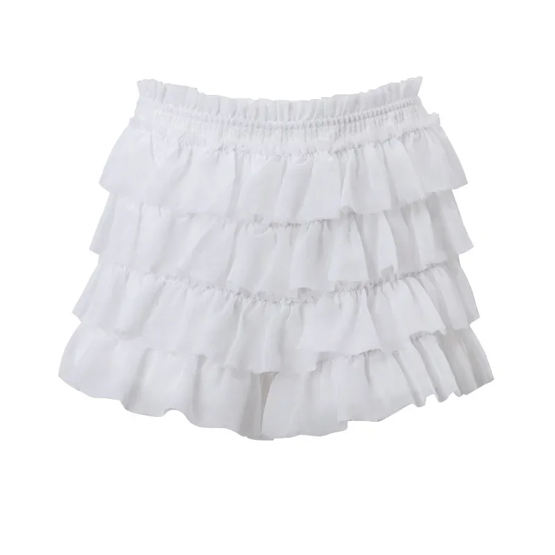 Ruffle Tiered Mini Skirts Set, Long Sleeve Tie Front Tops and Skirt, 2 Piece Matching Sets, Sexy and Elegant, Co Ord, New, 2022