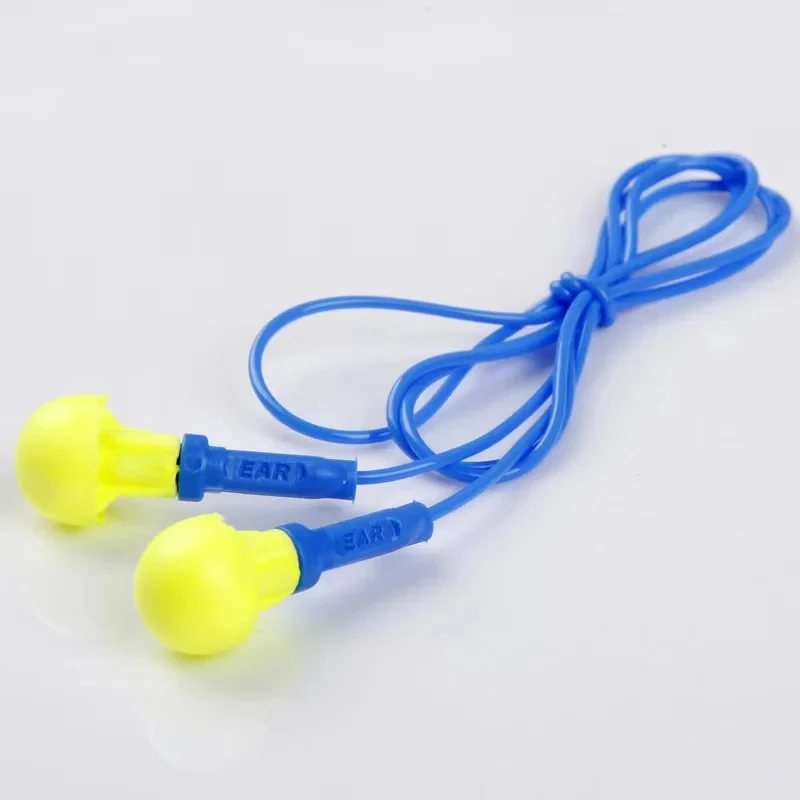 1Pair Authentic 3M E-A-R Push-Ins Earplugs 318-1005 Space Foam Soft corded sleeping Reduction Noise Protective earplug