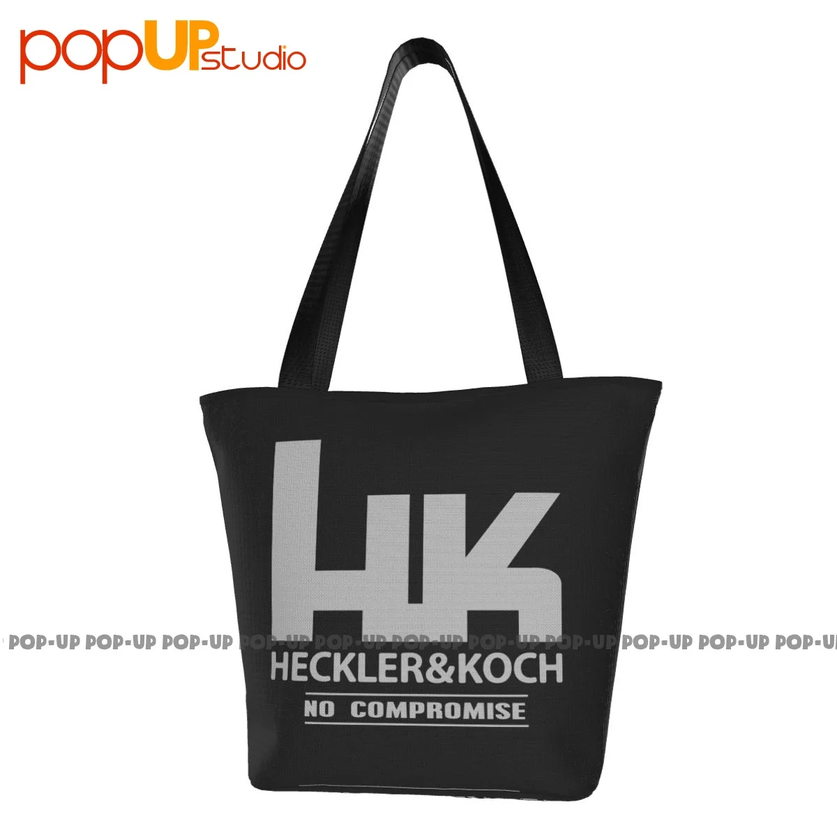 Heckler Koch Hk Mg4 Gun Pistol Riffle Military Army Handbags Retro Shopping Bag Large Capacity