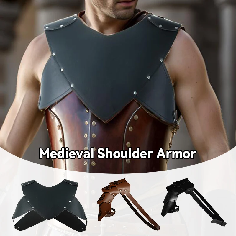 

Mens Medieval Samurai Armor Chest Plate Armor Adjustable Size Viking Cosplay Armor Roman Soldier For Halloween