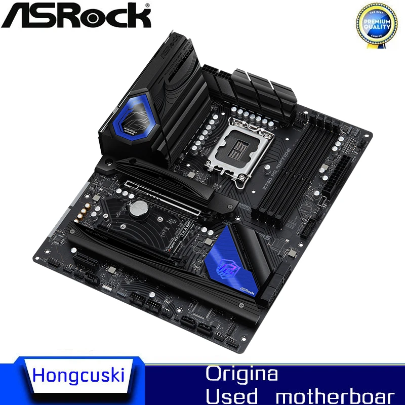 Used Z790 For ASEOCK Z790 PG RIPTIDE DDR5  Original Desktop For Intel Z790 Motherboard LGA 1700 Support 12900KF 12700K