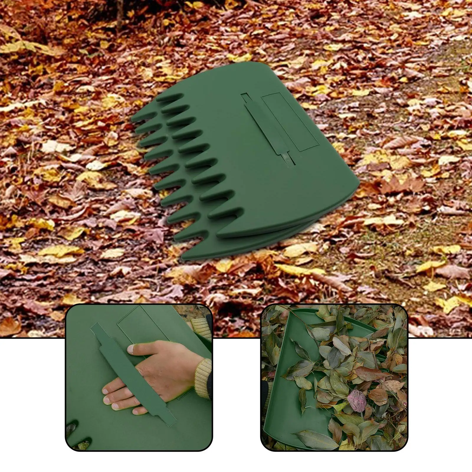2Pcs Leaf Scoop and Claws Fallen Collection Tool Leaves Cleaning Tool Branch Leaf Grabbers for Farming Lawns Home Yard Porch