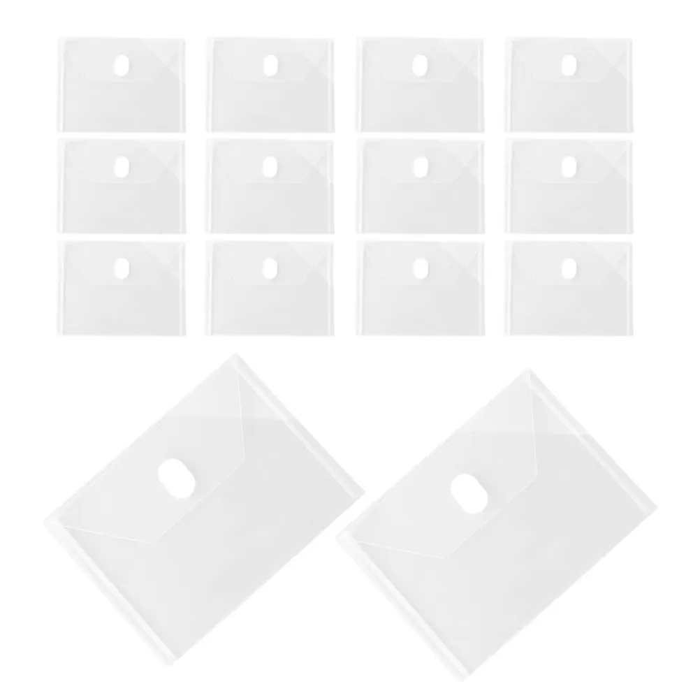 

24 шт. прозрачных пластиковых пакетов с застежкой-липучкой для чеков, документов, наличных, водонепроницаемый прозрачный органайзер для файлов