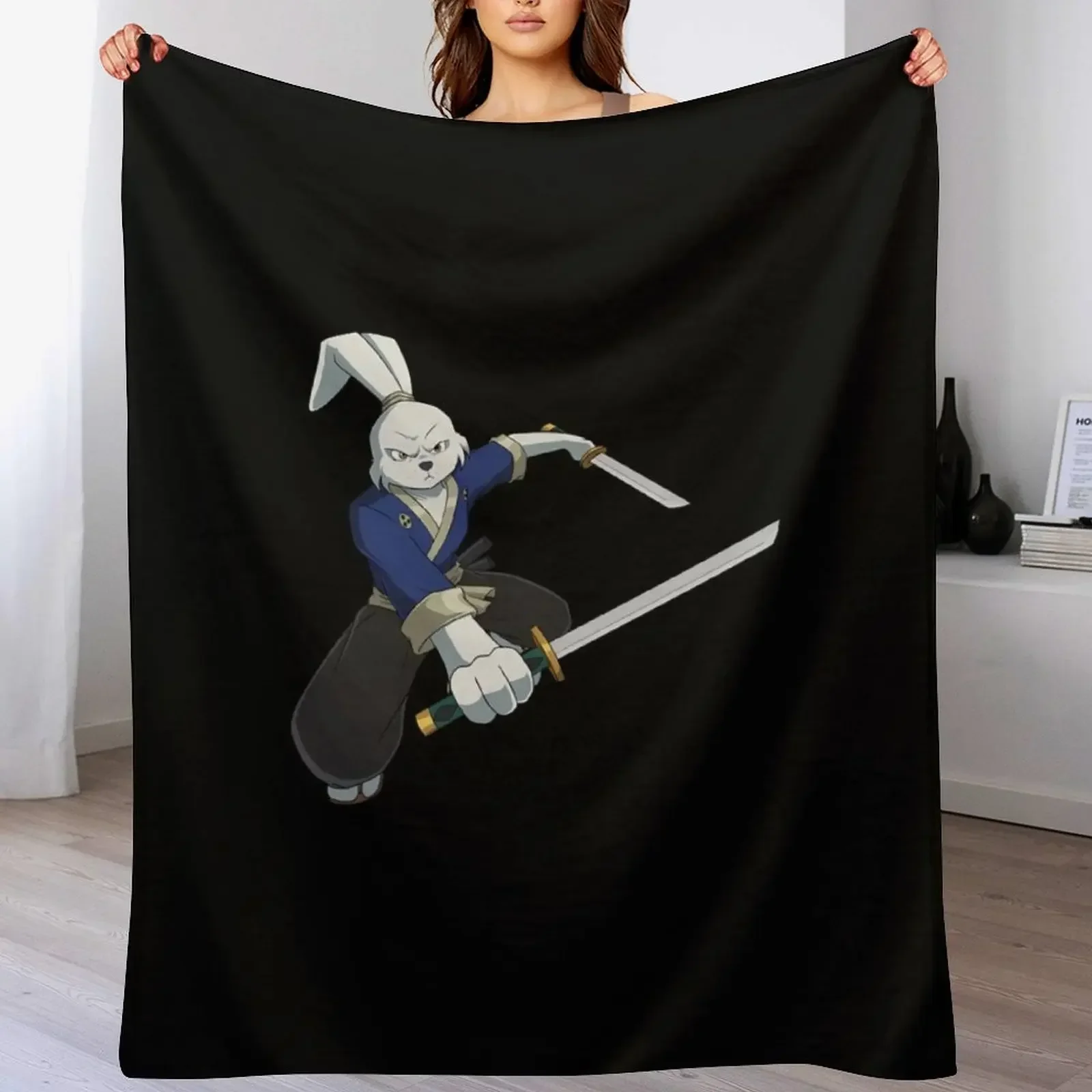 usagi yojimbo Throw Blanket For Decorative Sofa funny gift Bed linens Summer Blankets