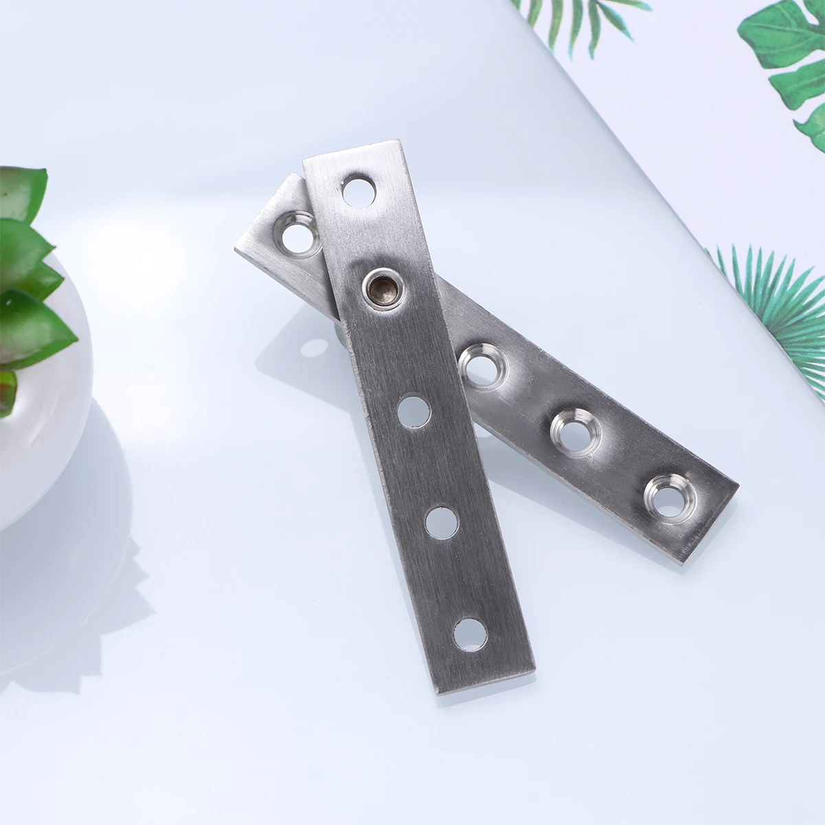 

2pc 360 Degree Rotating Hinge Stainless Steel Door Pivot Hidden Furniture Hinges For Wooden Aluminum Frame Internal Doors