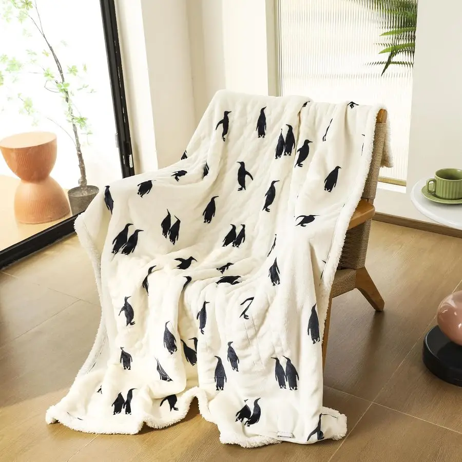 

Throw Blanket, Electric Blanket Throw with 5 Heating Levels amp 4 Hours Auto Off, Super Soft Flannel Sherpa Fast Heating Blanket